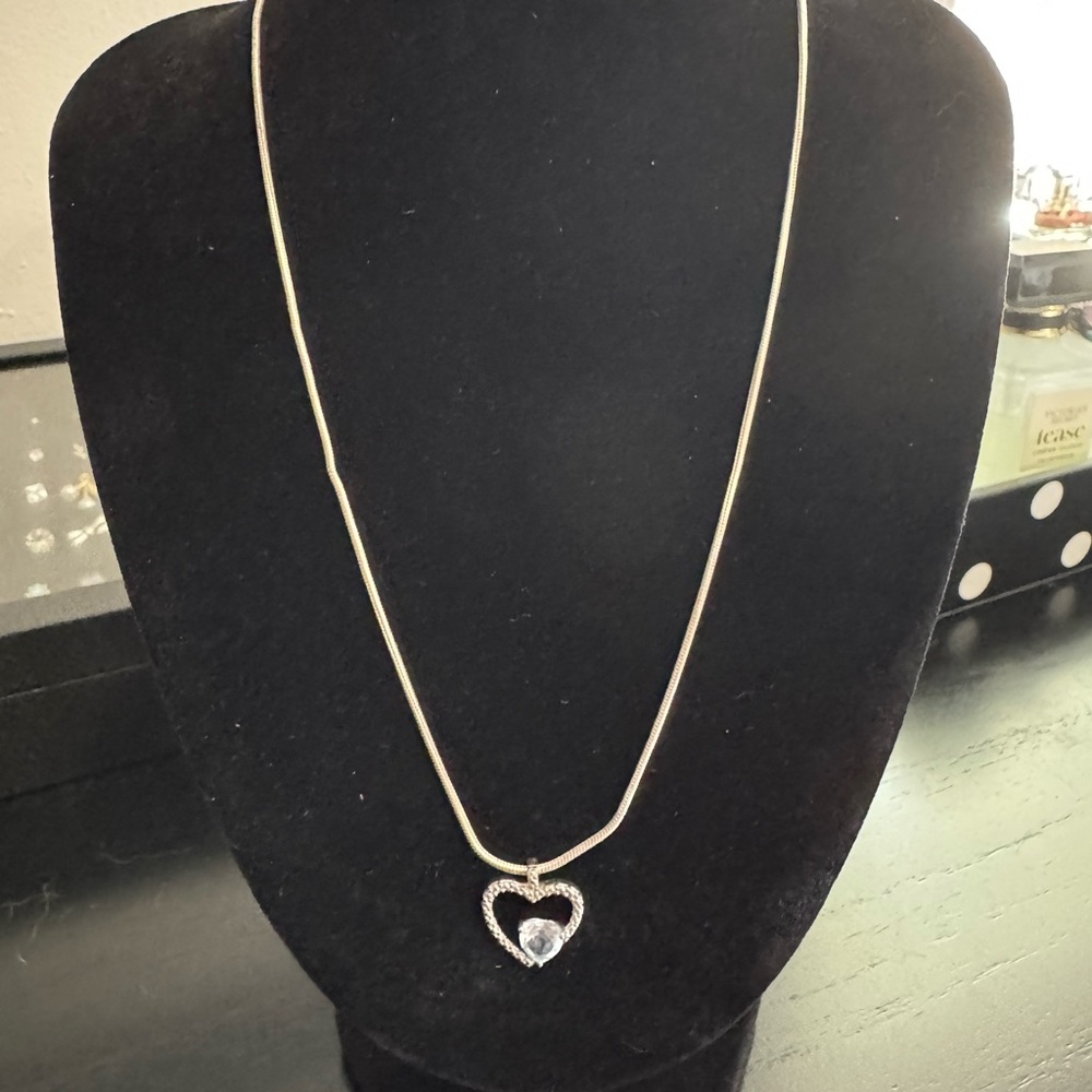 Silver Heart Pendant Necklace